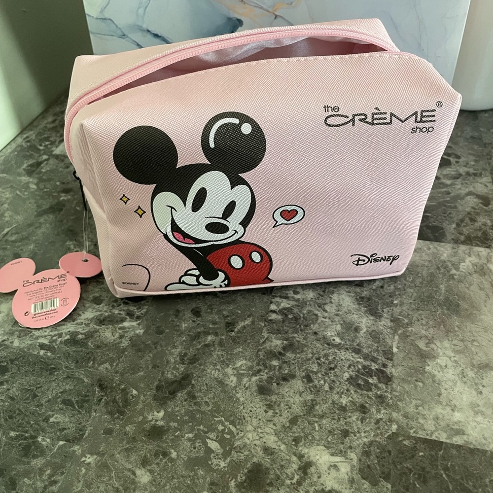 The Creme Disney Mickey and Minnie Make up‎ Bag Light Pink